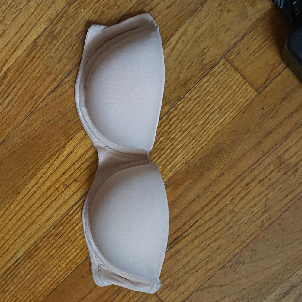 PINK Victoria's Secret Beige and Pink Bra strapless
